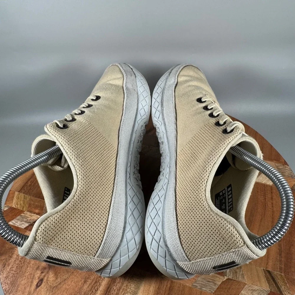 NOBULL Canvas Trainer Sand Tan‎ Womens 7.5 Mens 6 Low Top Gym Sneaker